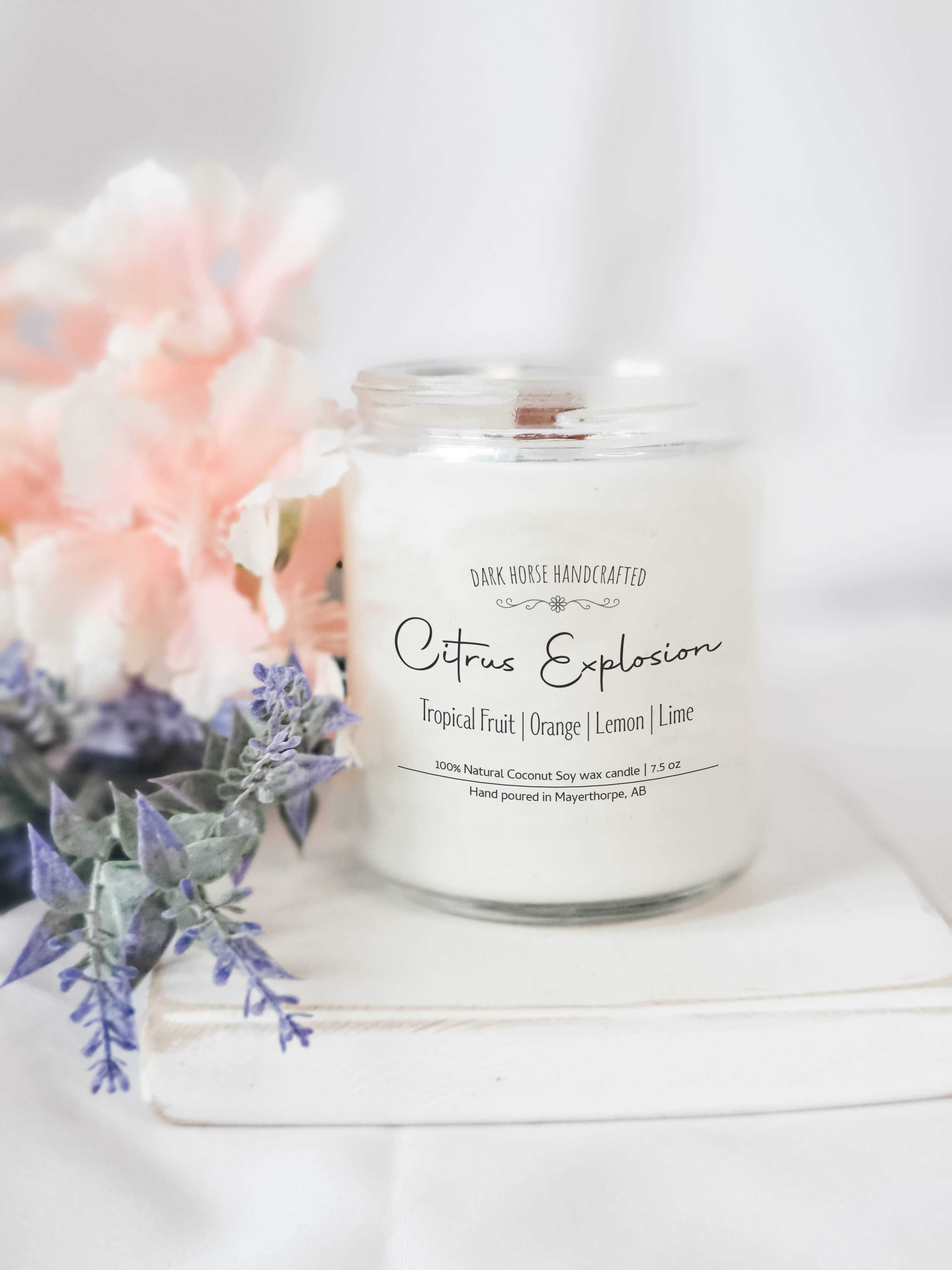 Citrus Explosion - 100% Natural Coconut Soy Wax Candle